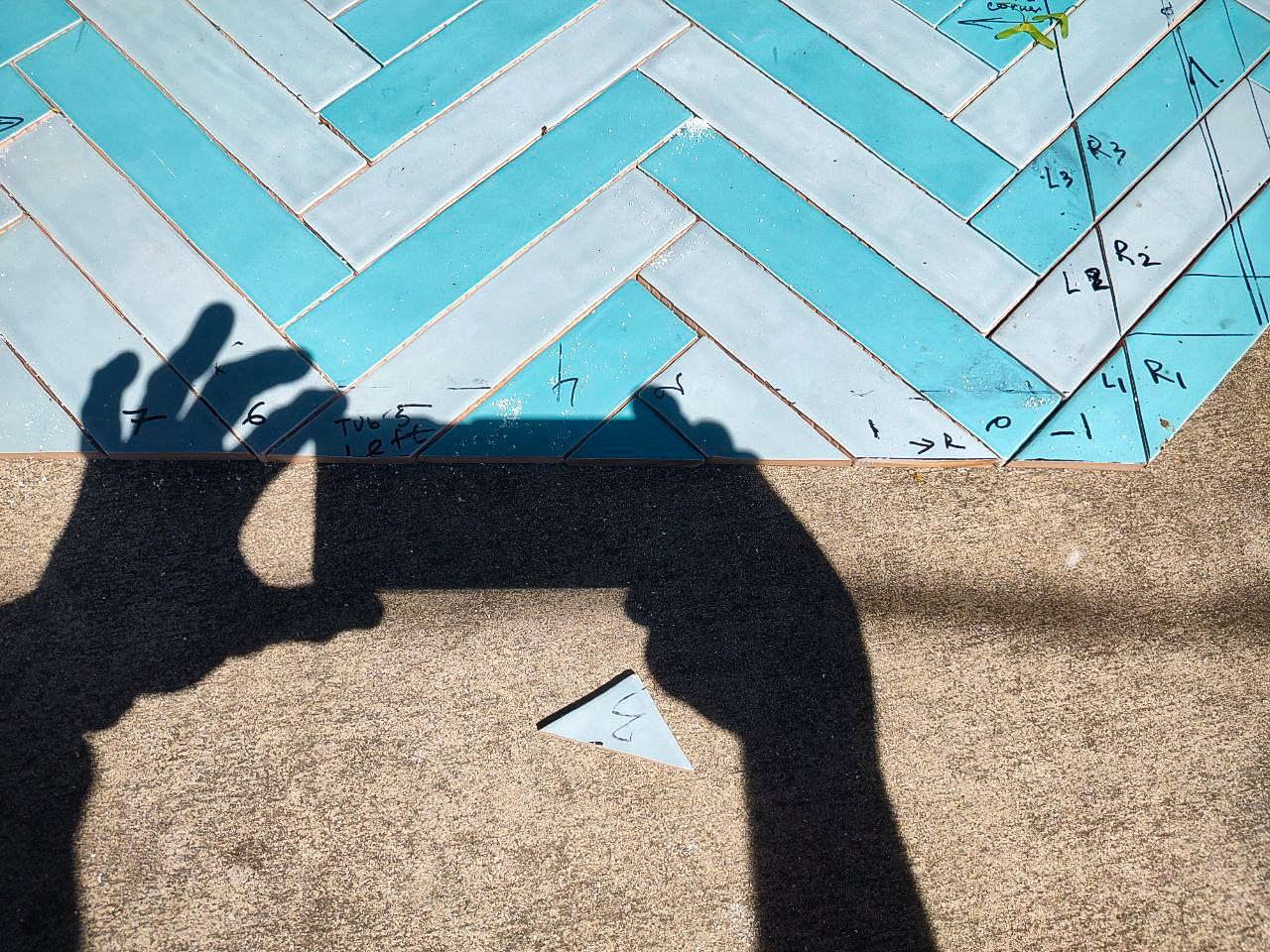 Outdoor Herringbone Pattern